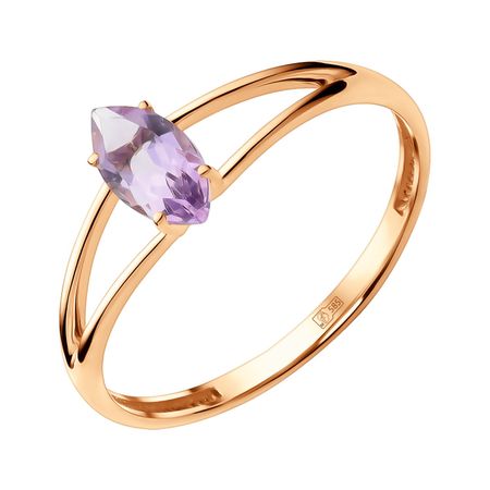Золотое кольцо с аметистом 16490₽