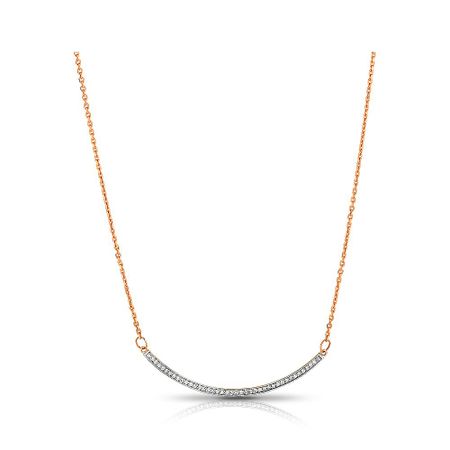 Золотое колье с бриллиантами и родированием 67990₽