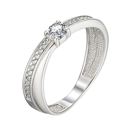 Серебряное кольцо с фианитами 1490₽