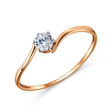 Золотое кольцо с фианитом 9850₽