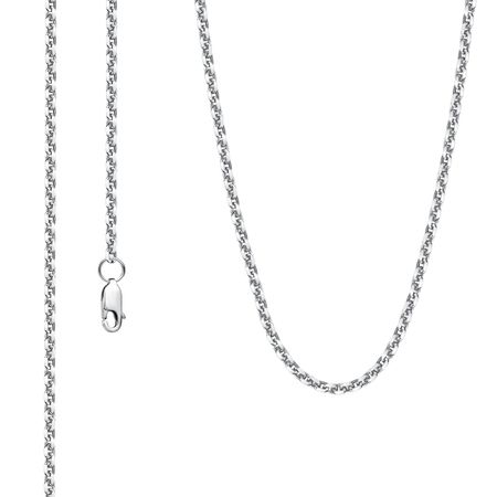 Серебряная цепочка Якорь с алмазной гранью 2090₽