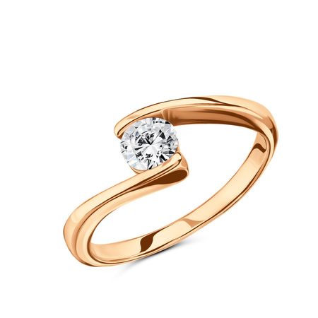 Золотое кольцо с фианитом 57310₽