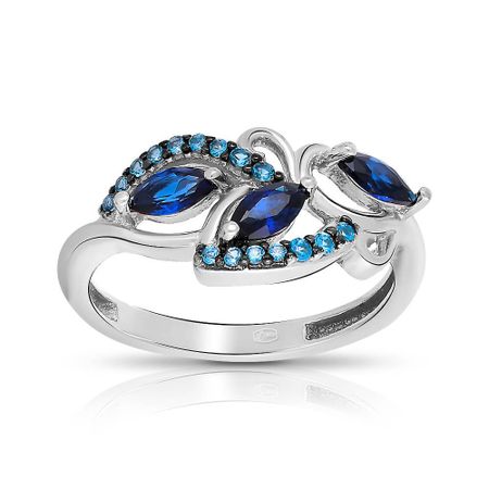 Кольцо TALANT из серебра со шпинелью и ювелирными кристаллами 900₽