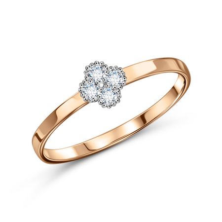 Кольцо из золота с фианитами 12490₽