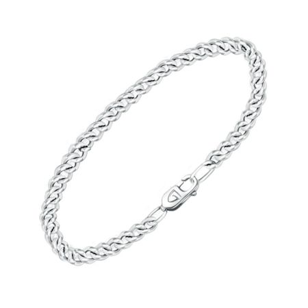 Серебряная цепочка Панцирь с родированием 6290₽