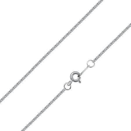 Серебряная цепочка Панцирь с алмазной гранью и родированием 1090₽