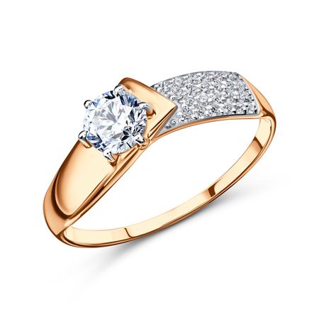 Золотое кольцо с фианитами 23320₽