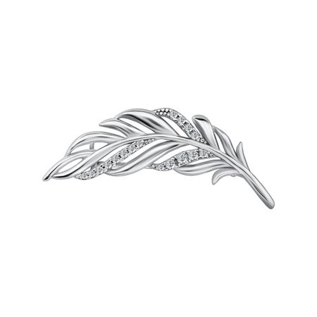 Серебряная брошь с фианитами 2390₽