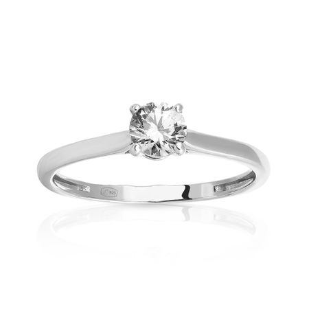 Кольцо с кристаллом SWAROVSKI из серебра 990₽