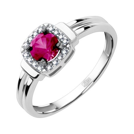 Золотое кольцо с рубином и бриллиантами 29990₽