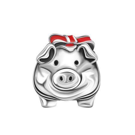 Серебряный шарм Поросенок с эмалью 890₽