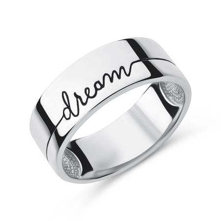 Серебряное кольцо Dream с эмалью и родированием 2990₽