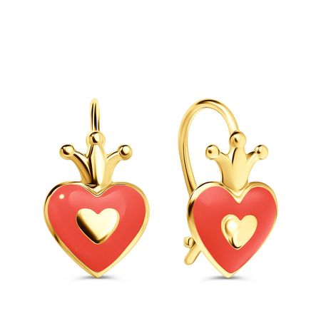 Золотые детские серьги с эмалью 9490₽