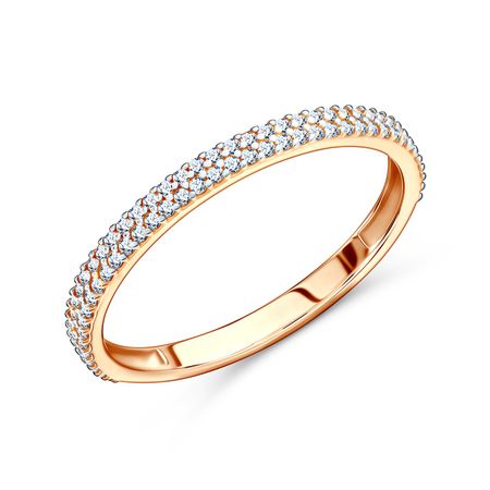 Золотое кольцо с фианитами 15650₽