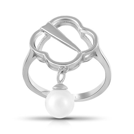 Кольцо из серебра с жемчугом 990₽