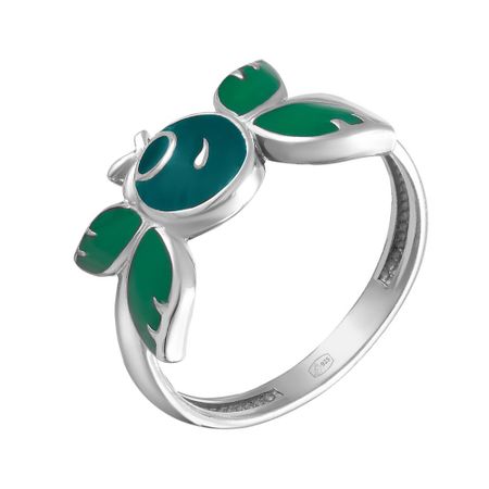 Серебряное кольцо с эмалью 249₽
