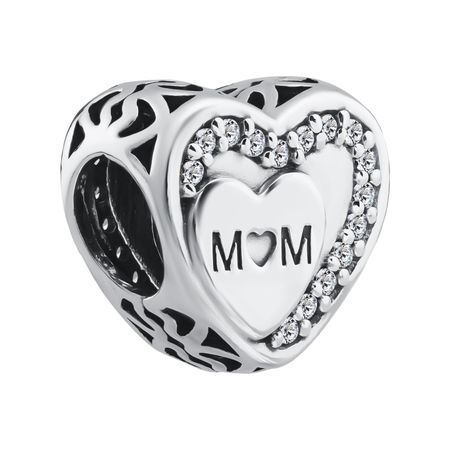Серебряный шарм с фианитами 790₽
