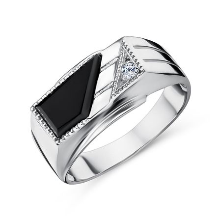 Серебряная печатка с фианитом 2840₽