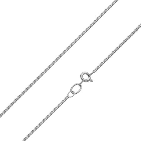 Серебряная полновесная цепочка Панцирь с алмазной гранью и родированием 790₽