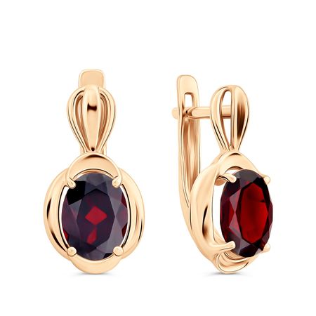 Серьги из золота с гранатом 39990₽