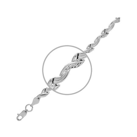 Серебряный браслет Ролекс с родированием 2040₽