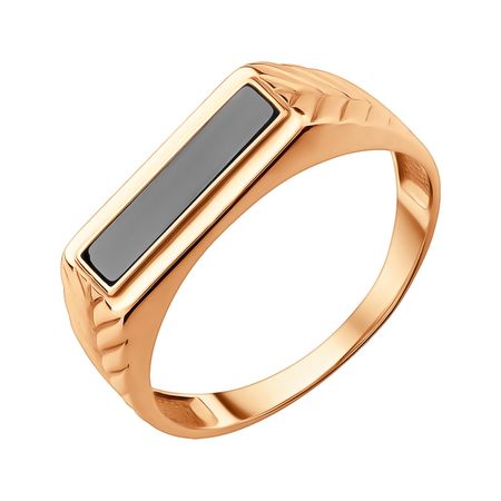 Золотая печатка с фианитом 23690₽