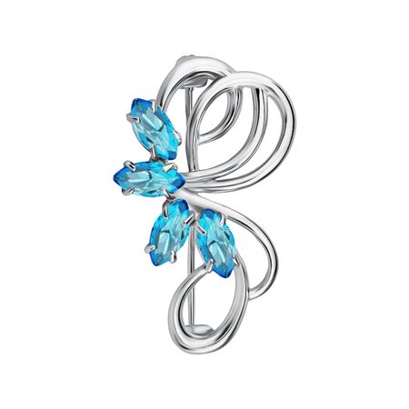 Серебряная брошь с топазами 3820₽