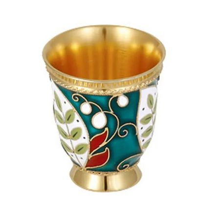 Серебряная стопка с эмалью и позолотой 31940₽