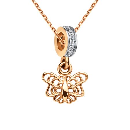 Золотой шарм с фианитами 28990₽