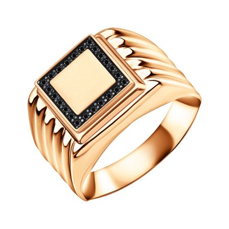 Золотая печатка со шпинелью нано 33990₽