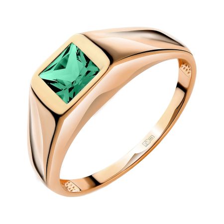 Золотая печатка с кварцем 35990₽