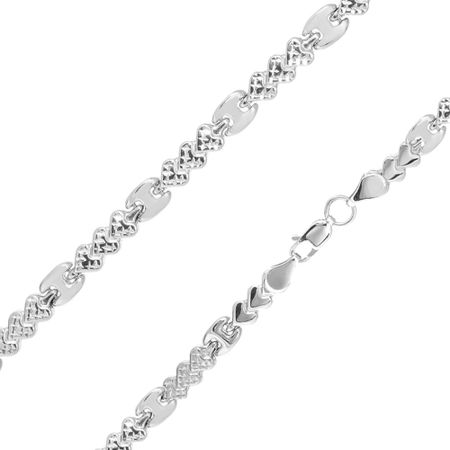 Серебряный браслет Ролекс с родированием 2400₽