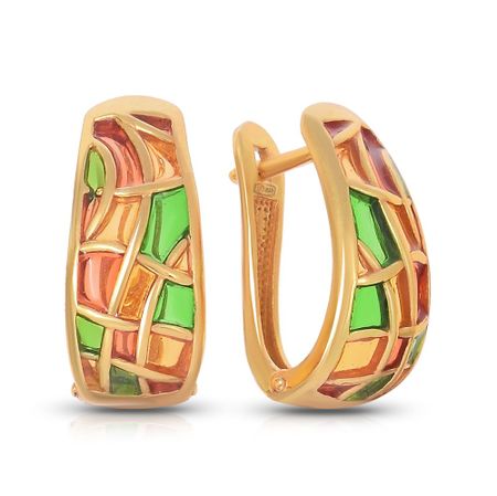 Серьги из серебра с эмалью 990₽