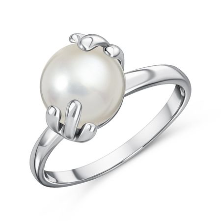 Серебряное кольцо с жемчугом 990₽