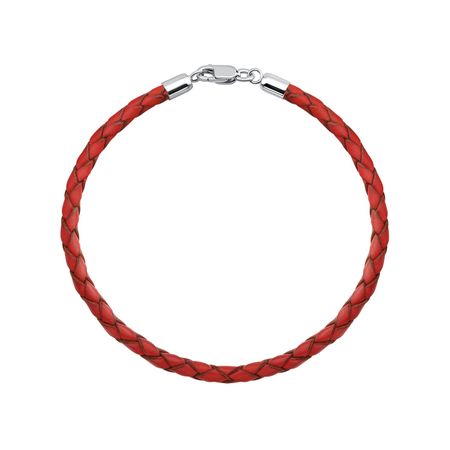 Кожаный браслет с серебряным замком 1290₽