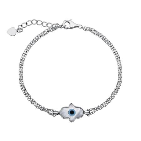 Серебряный браслет с эмалью р 17-20 2930₽
