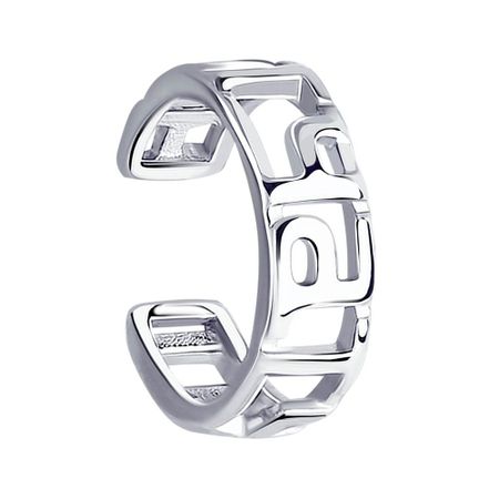 Серебряная серьга с родированием 249₽