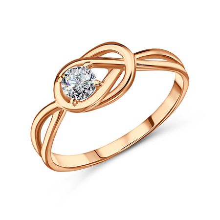 Золотое кольцо с фианитом 23990₽