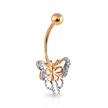 Пирсинг из золота с фианитами 16710₽