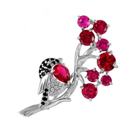 Брошь SOKOLOV из серебра с фианитами 4190₽