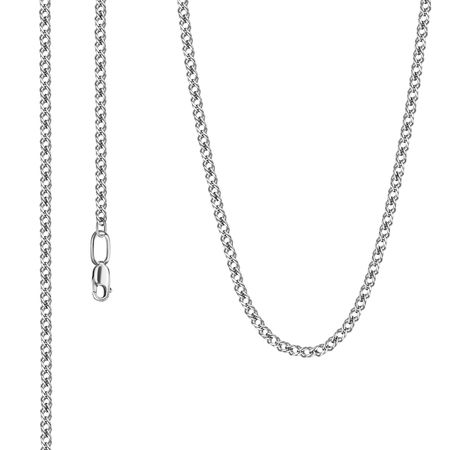 Серебряная цепочка Двойной ромб с алмазной гранью 3590₽