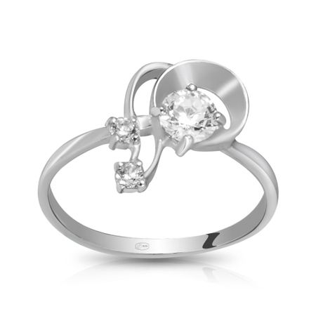 Серебряное кольцо с фианитами 590₽