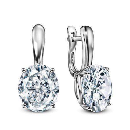 Серебряные серьги с фианитами 4990₽