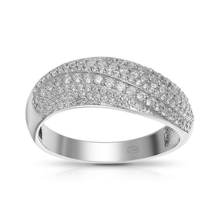 Кольцо из серебра с фианитами 1590₽