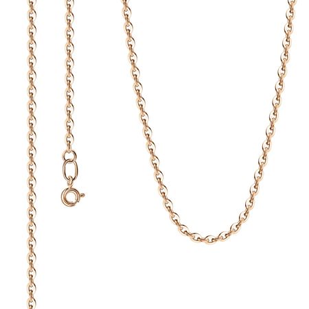 Золотая пустотелая цепочка Круглый якорь 38690₽