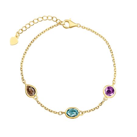 Серебряный браслет с фианитами р 17-20 2540₽