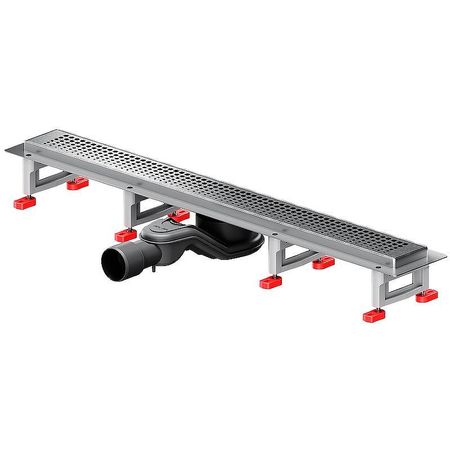 Душевой лоток AMPM MasterFlow 70 W01SC-P11-070-01SB с решеткой Хром матовый Cut Gradient 13690₽