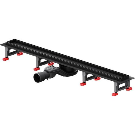 Душевой лоток AMPM MasterFlow 80 W01SC-U11-080-04BM с Черной матовой решеткой под плитку Tile 15790₽