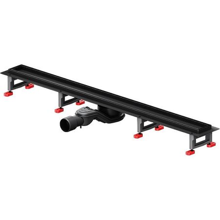 Душевой лоток AMPM MasterFlow 90 W01SC-U11-090-04BM с Черной матовой решеткой под плитку Tile 16490₽