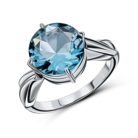 Серебряное кольцо с топазом 1490₽